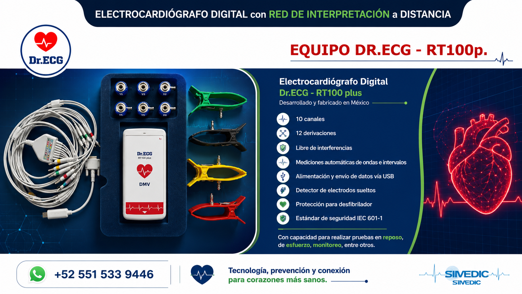 Equipo DR.ECG, vista 1