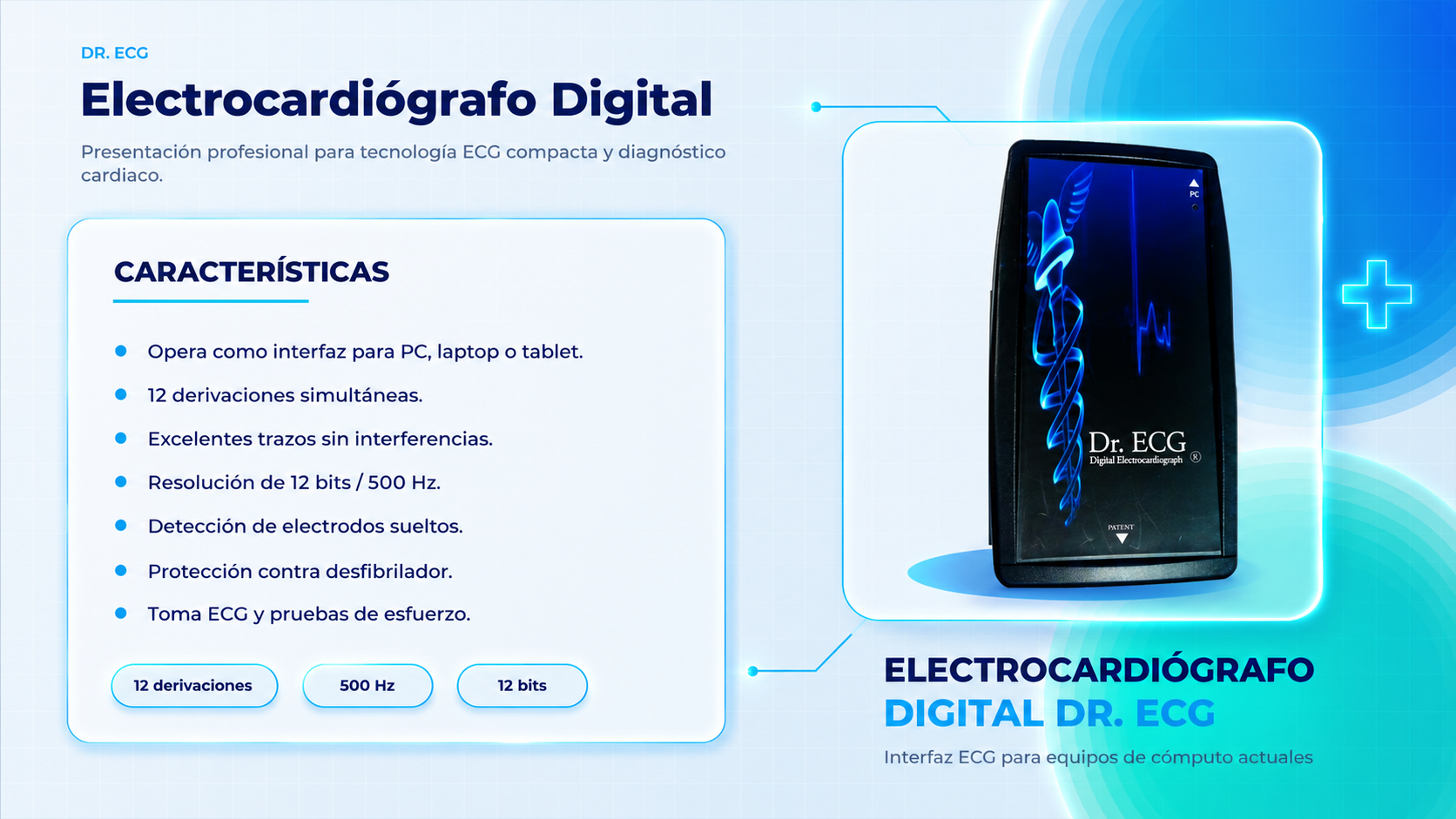 Equipo DR.ECG, vista 2